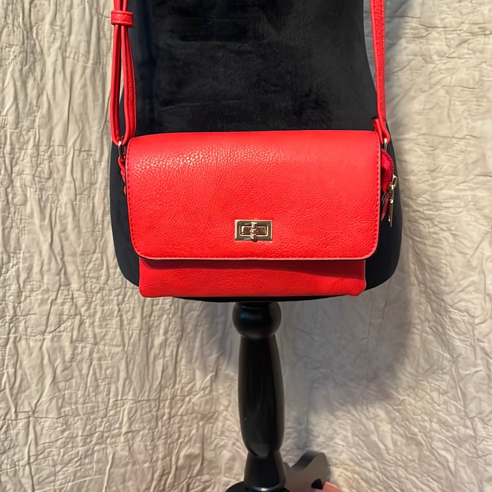 Red crossbody bag